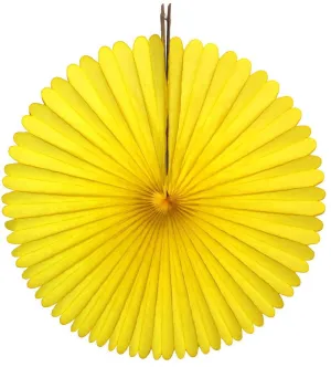 Yellow Tissue Paper Fan 13