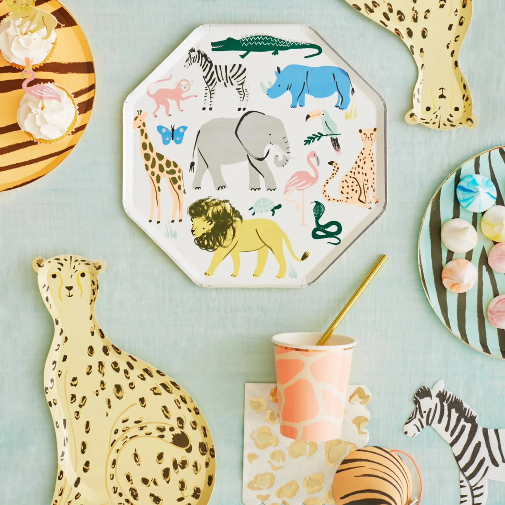 Zebra Dessert Napkins 20ct